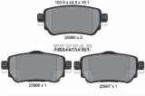 Set placute frana TEXTAR 2596501