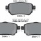 Set placute frana TEXTAR 2596501
