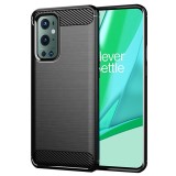 Husa OnePlus 9 Pro Asteroid GSM Carbon Silicone, negru