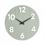 Cumpara ieftin Ceas perete mdf verde alb Timing 40x4.5 cm