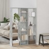 VidaXL Separator cameră/Bibliotecă, gri beton, 100 x 24 x 140 cm, PAL