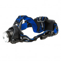 Lanterna cap TED Electric FL-19-L2, 1 x LED CREE, 10 W, zoom, include 2 acumulatori 18650 Li-Ion, incarcator retea si auto foto