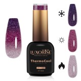 Cumpara ieftin Oja Semipermanenta Termica 3 Culori LUXORISE ThermoCool - Glittering Girl 10ml