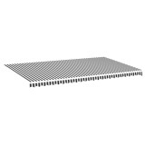 Cumpara ieftin Panza de rezerva copertina, antracit si alb, 600x350 cm, poliester