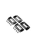Set suport numar inmatriculare auto Extra Slim Negru 4buc