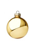 Set 36 globuri sticla aurie Golddy 6 cm