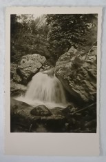 CASCADA BICAZULUI FACUTA IN CHEI , CARTE POSTALA , 1937