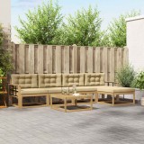 vidaXL Set de canapele de exterior 6 pcs Alb și Bej 79 x 79 x 37 cm 3386352