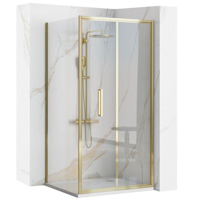 Cabina dus De colt Rapid Fold Gold