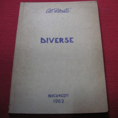 Al. Rosetti - Diverse (dedicatie, autograf)