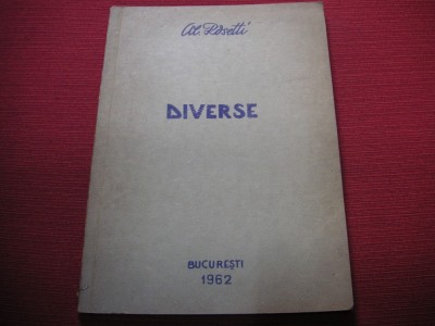 Al. Rosetti - Diverse (dedicatie, autograf) foto