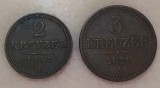 Lot 2-3 Kreuzer 1851 A (Viena).