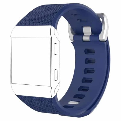 Bratara siliconica Edman pentru Fitbit Ionic, marimea L, Albastru foto