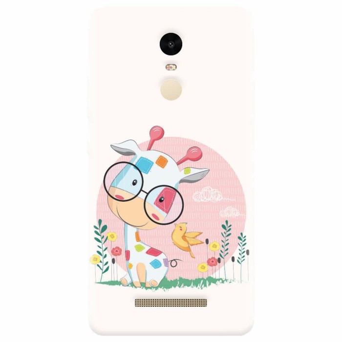 Husa silicon pentru Xiaomi Remdi Note 3, Baby Giraffe