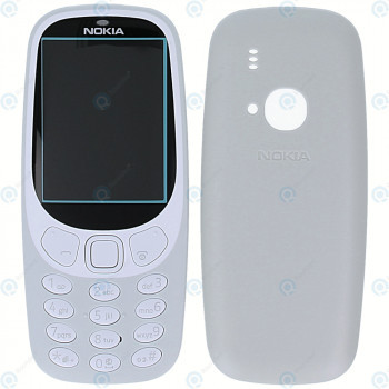 Nokia 3310 (2017) Capac frontal + Capac baterie + Tastatură gri foto