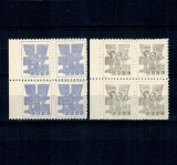 RyuKyu Islands 1958 - Uzuale Mi.No.65-66 blocuri de 4 neuzate
