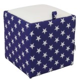 TABURET BOX - PRINT - CORP STEAG USA - STELE/CAPAC IMITATIE PIELE DIVERSE CULORI - Alb 21894