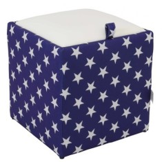 TABURET BOX - PRINT - CORP STEAG USA - STELE/CAPAC IMITATIE PIELE DIVERSE CULORI - Portocaliu 21895