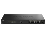 Switch D-Link 16 port GE PoE Unmanaged