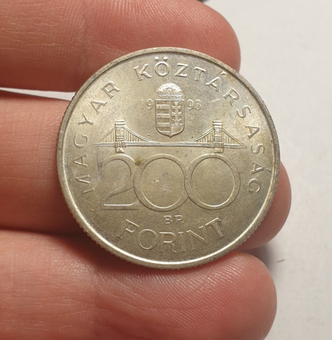 200 Forint 1993 UNC Argint