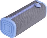 NECESSAIRE PATRAT SERVE PRISMO SILICON/POLIESTER GRI/AQUA BLISTER, Herlitz
