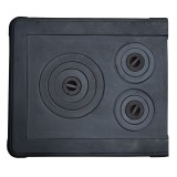 Cumpara ieftin Plita din fonta pentru soba, cu rama, 3 ochiuri, 600 x 520 mm