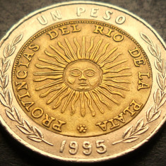 Moneda bimetal 1 PESO - ARGENTINA, anul 1995 * cod 784