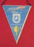 Fanion meci fotbal (anii`80) UNIVERSITATEA CRAIOVA - ZELEZNICAR SARAJEVO (UEFA Cup 28.11.1984)