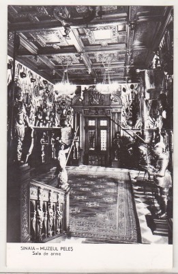 bnk cp Sinaia - Muzeul Peles - Sala de arme - necirculata foto
