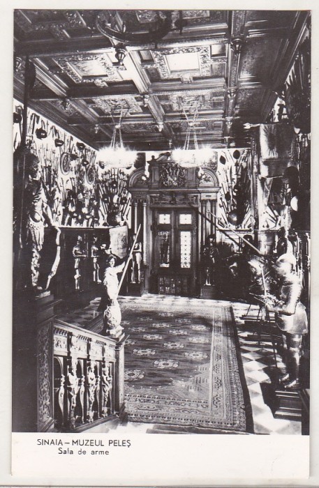 bnk cp Sinaia - Muzeul Peles - Sala de arme - necirculata