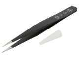 Pensetă de precizie PIERGIACOMI ESD, v&acirc;rf ascuțit, 110 mm