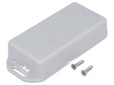 Carcasă universală cu dimensiuni 40mm x 80mm x 20mm și lame de fixare