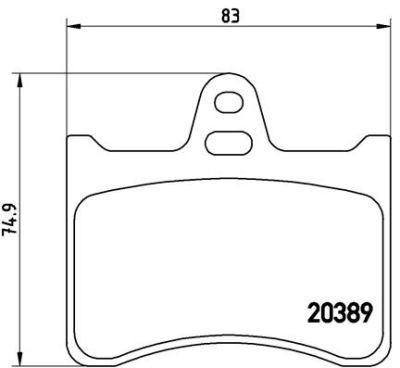 Placute frana Citroen Ami, Ami Break, Cx 1 Break (Ma), Cx Ii, Cx 2 Break, Xantia Break (X1/ X2), Xm Break (Y3), Xm Break (Y4) SRLine parte montare : foto