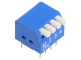 Comutator DIP-SWITCH 4 Secțiuni ON-OFF 12VDC