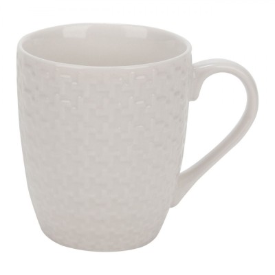 Cană Porțelan, Model Reliefat, Culoare Alb, Capacitate 0,2 L, Lavabilă &amp;Icirc;n Mașina De Spălat Vase, Compatibilă Cuptor Microunde foto