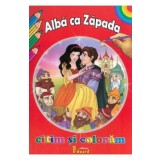 Alba ca Zapada. Citim si coloram