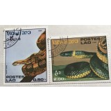 (B ) Timbre serii Straine tema Animale Lao Serpi