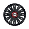 Set 4 capace roti Negre Cu Inel Rosu Active R15 pentru gama auto Fiat, Autohelix MSA