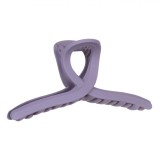 Clama Păr Femei, Model Buclă, Culoare Mov Mat, Dimensiuni 11x4 cm, Plastic, Oem