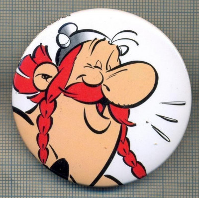 Y 1157 INSIGNA - OBELIX -PERSONAJ DIN CICLUL ,,ASTERIX&amp;quot; - PENTRU COLECTIONARI foto