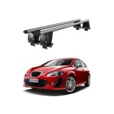 Bare transversale portbagaj auto aluminiu compatibile plafon neted Seat Leon 1P 2005-2009 argintii sau negre Cod: CB200101 Kit-103