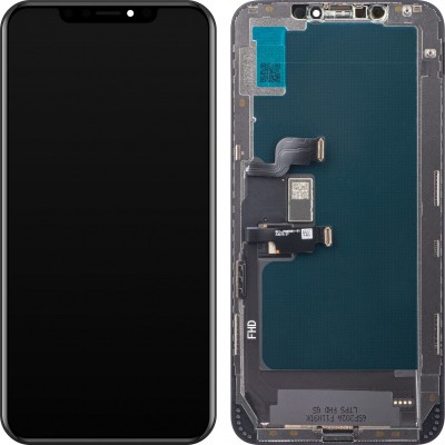 Display ecran cu Touchscreen si Rama pentru Apple Iphone XS Max, ZY Incell, Negru foto