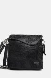 Desigual rucsac JOLIE JERSEY femei, culoarea negru, mic, cu imprimeu, 25SAKP48