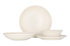 Rinart Set de vesela (Medium) - Punto - 24 bucăți - 6 persoane - Porţelan