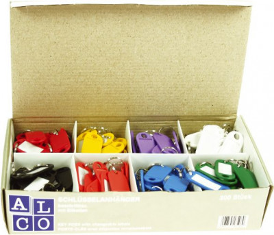Etichete Pentru Chei, 200/cutie, Alco - Culori Asortate foto
