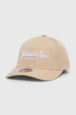 Mitchell&amp;Ness șapcă din amestec de l&acirc;nă culoarea bej, cu imprimeu