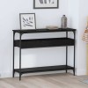 VidaXL Masă de consolă Stejar negru 100 x 29 x 75 cm Lemn compozit 883524