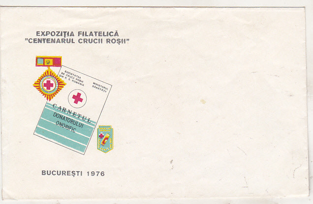 bnk fil Plic ocazional Expofil Crucea Rosie 1976 Bucuresti