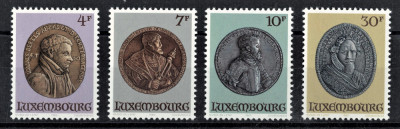 LUXEMBURG 1985 - Portrete in medalion / serie completa MNH foto