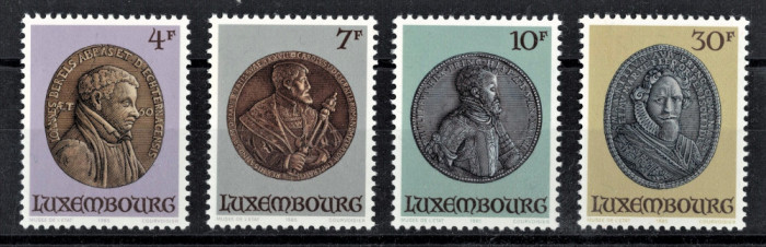 LUXEMBURG 1985 - Portrete in medalion / serie completa MNH